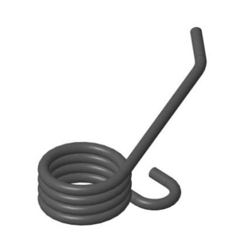 Pružina zkrutná 20.5x12.1mm 2 KV HEAT R/L 2G S 50.44.33.13     